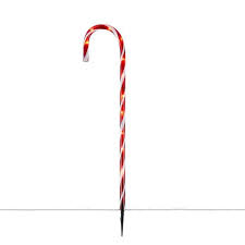 Photo 1 of 27 in. Lighted Candy Cane Pathway Incandescent Light (3 3-Set)
