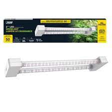 Photo 1 of 2 ft. 2-Light 30-Watt White Full Spectrum Daylight LED Non-Dimmable Indoor Linkable Plant Grow Light Fixture
