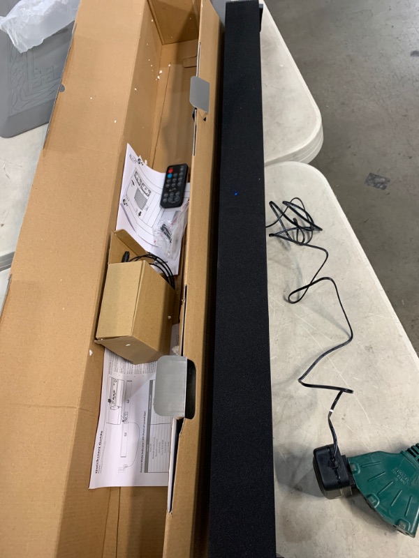 Photo 1 of 37 in. Sound Bar with Bluetooth Wireless and Remote
AS IS 