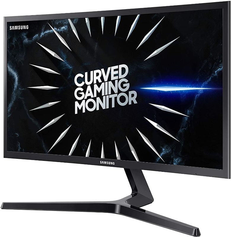 Photo 1 of SAMSUNG 24-Inch CRG5 144Hz Curved Gaming Monitor (LC24RG50FQNXZA) â€“ Computer Monitor, 1920 x 1080p Resolution, 4ms Response, FreeSync, Game Mode, HDMI
