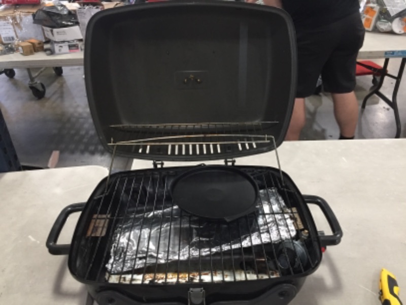 Photo 3 of 1-Burner Portable Propane Gas Table Top Grill in Black
USED, DIRTY, PLEASE SEE PHOTOS 