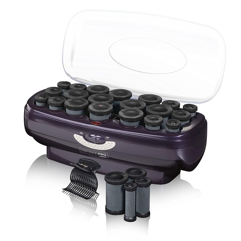 Photo 1 of INFINITIPRO BY CONAIR Instant Heat Ceramic Flocked Rollers, 20 count
