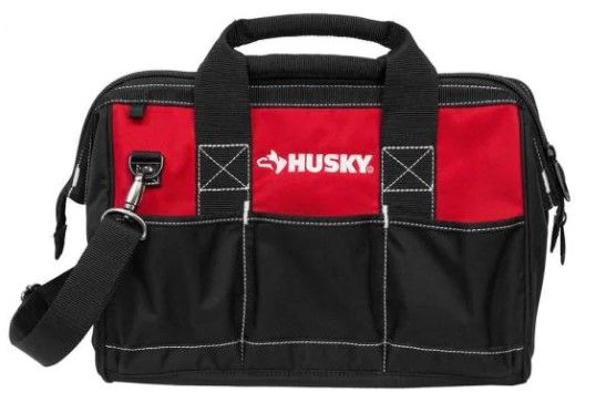 Photo 1 of 15 in. 8 Pocket Zippered Tool Bag
