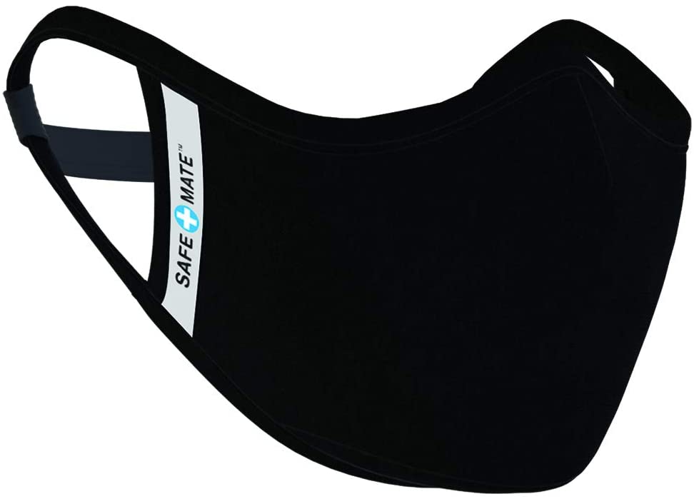 Photo 1 of Safe+Mate x Case-Mate - Cloth Face Mask - Washable & Reusable - Adult S/M - Cotton - Includes Filter - Black
AS IS 2PKS