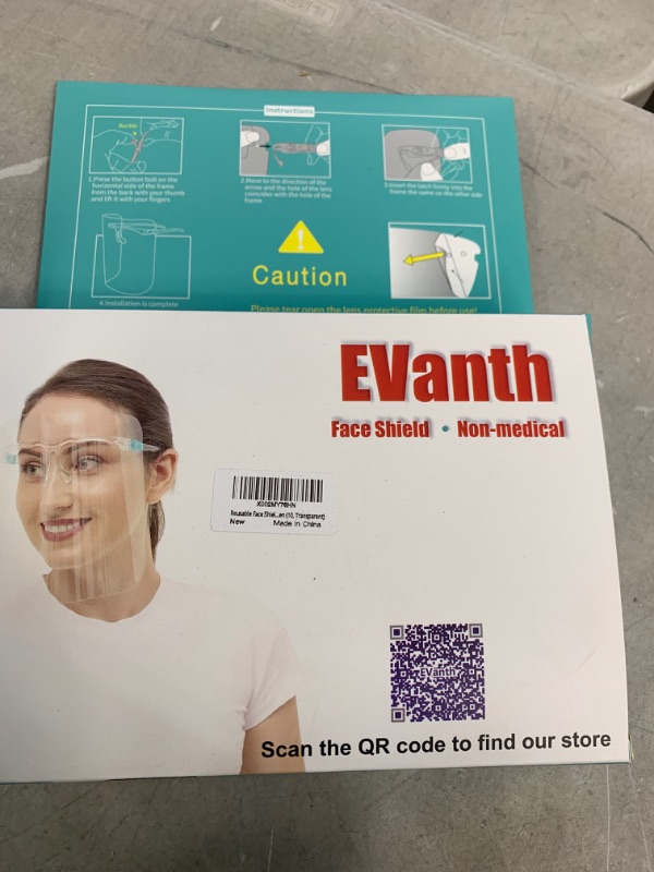 Photo 2 of Evanth Face Shield with glasses