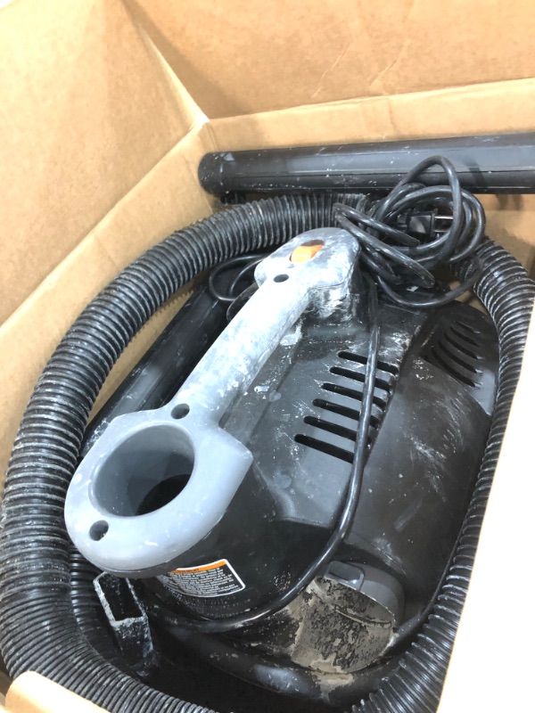 Photo 2 of RIDGID 4 Gallon 5.0-Peak HP Portable Wet/Dry Shop Vacuum with Fine Dust Filter, Hose and Accessories, Oranges/Peaches
