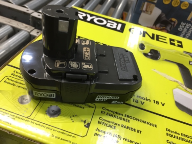 Photo 2 of 
Ryobi P190 2.0 Amp Hour Compact 18V Lithium Ion Battery w/ Cold Weather Performance and (Charger Not Included / Battery Only)
