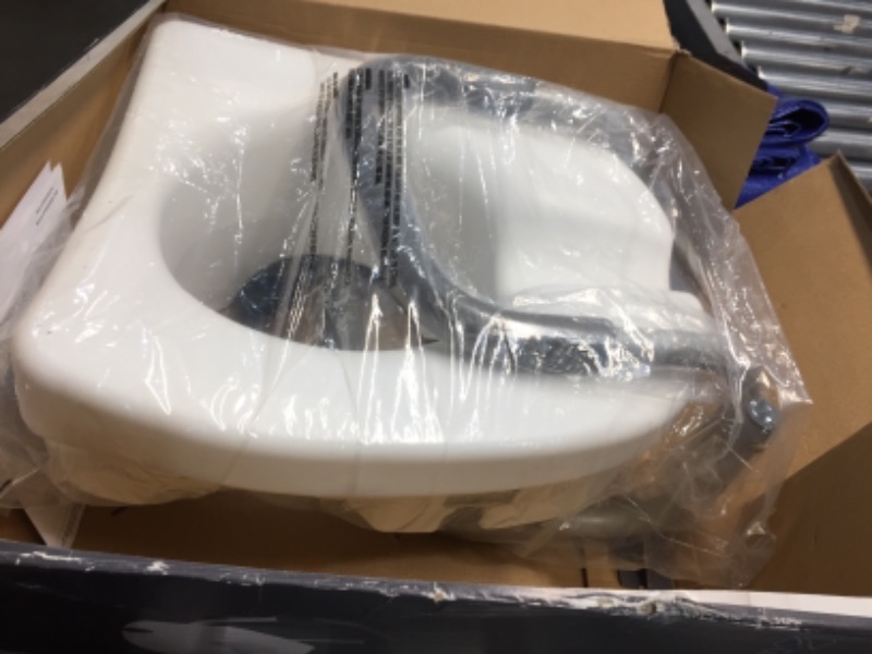 Photo 2 of E-Z Lock Raised Toilet Seat With Adjustable Armrests, 5 in.