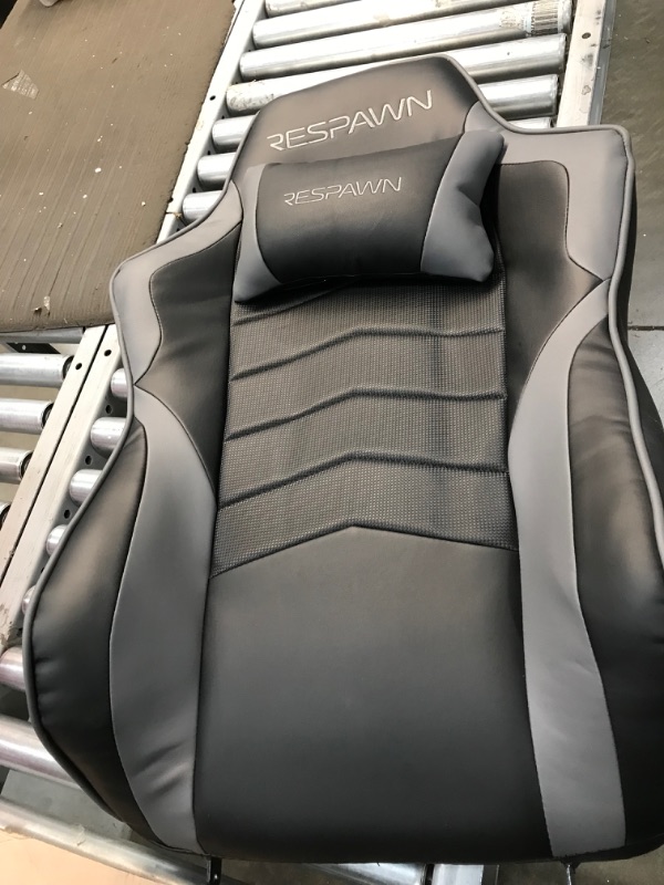 Photo 2 of RESPAWN RSP-900 Racing Style, Reclining Gaming Chair, 35.04" - 51.18" D x 30.71" W x 37.01" - 44.88" H, Gray
