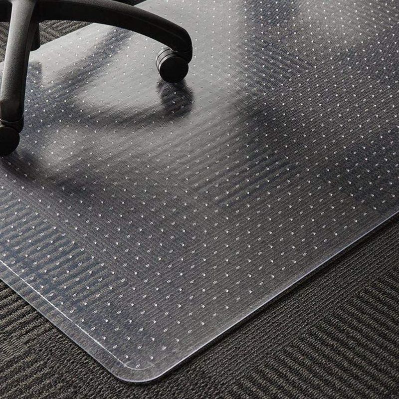 Photo 1 of Office Chair Mat for Carpet, 36 x48 Inch Transparent PVC Carpet Floor Protector Cover Rug Mat with Non-Slip Studded Lip, Heavy Duty for Home Computer Desk Rolling Chair, Easy Expanded