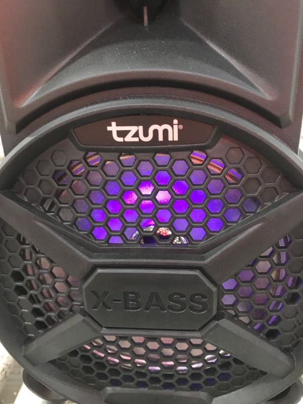 Photo 3 of TZUMI Megabass LED Jobsite Speaker22 - Black
