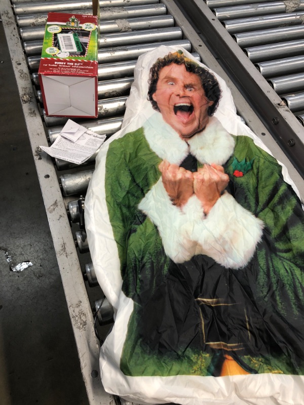 Photo 2 of 2.8 Ft Pre-Lit LED Airblown-Photorealistic Buddy the Elf Christmas Car Buddy Inflatable
