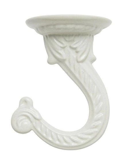 Photo 1 of 12pck- 1.75 in. x 1.5 in. x 2.25 in. White Metal Large Ceiling Hook
