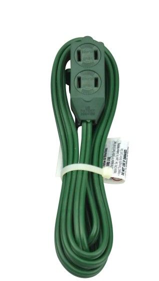 Photo 1 of 3pck- HDX 12 ft. 16/2 Green Cube Tap Extension Cord