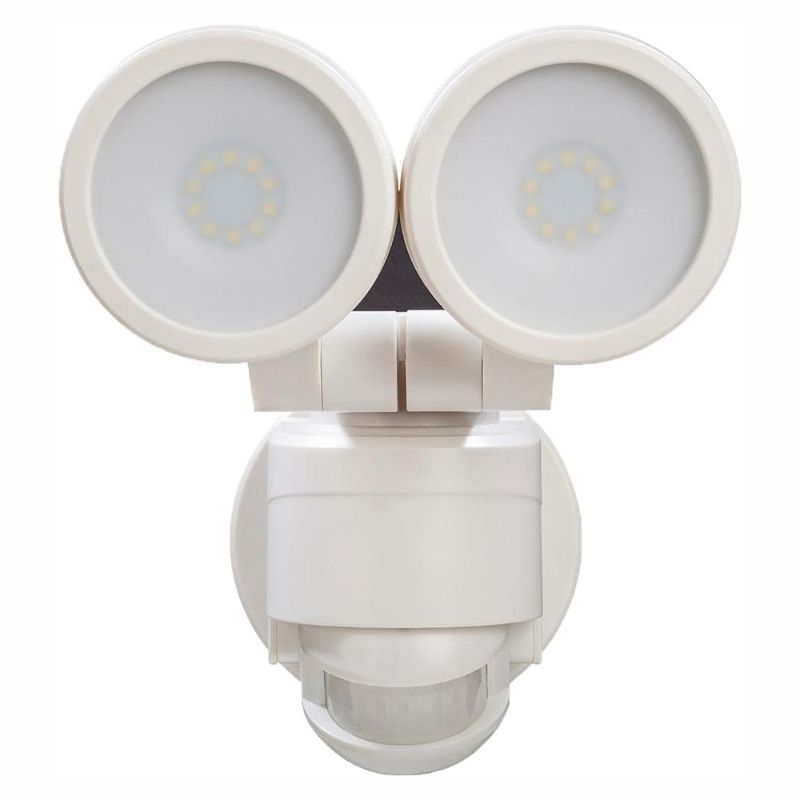 Photo 1 of ** incomplete** Defiant 180 Degree White Motion Activated Outdoor Integrated LED Twin Head Flood Light
