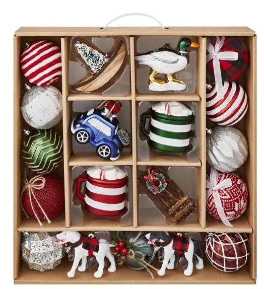 Photo 1 of 3 in. Multi Color Ornament Pack Mountain Retreat (19-Count)***SET OF 3***SOLD AS IS**NO REFUNDS
