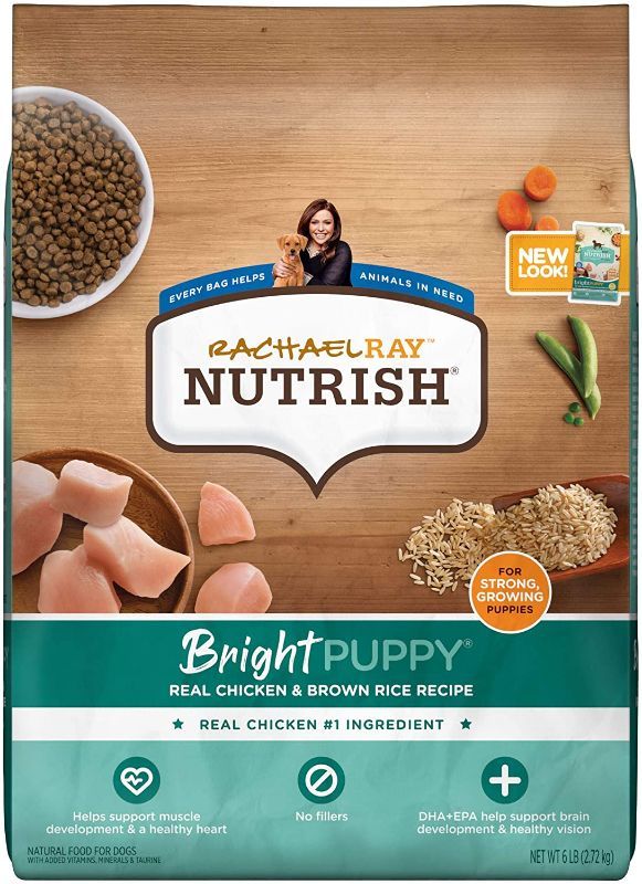 Photo 3 of 2 PACK - RACHAEL RAY NUTRISH BRIGHT PUPPY CHICKEN & BROWN RICE DRY DOG FOOD **NO RETURNS NO REFUNDS**
