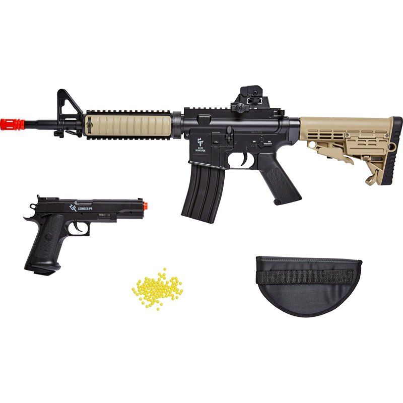 Photo 1 of Game Face Warrior Protection Airsoft Rifle and Pistol Kit - 6MM/Airsoft BB
