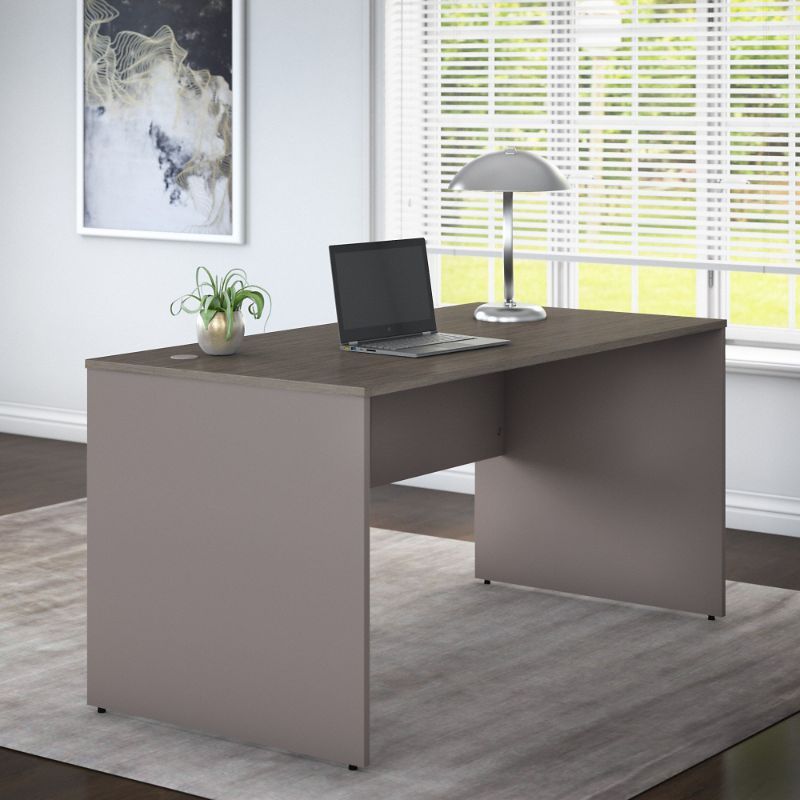 Photo 1 of COMMERCE 60W OFFICE DESK IN COCOA AND PEWTER - ENGINEERED WOOD
