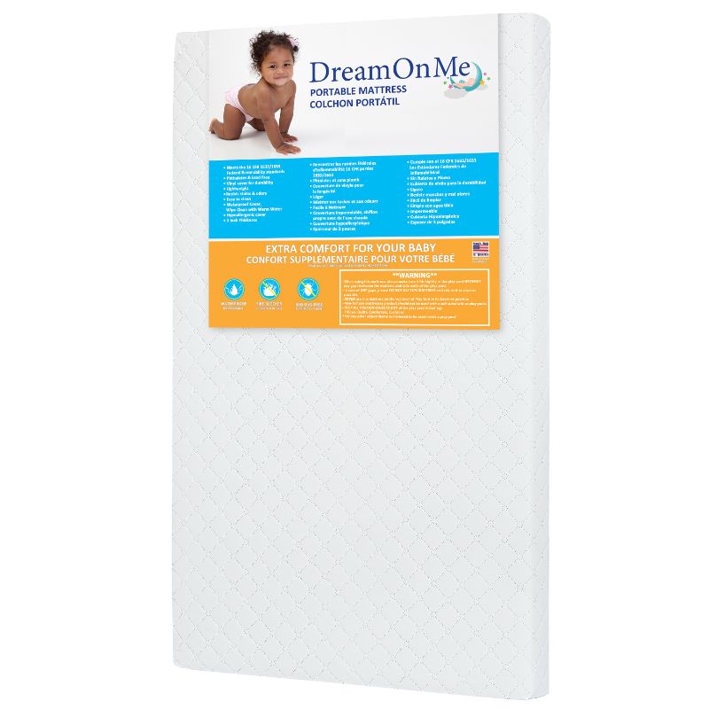 Photo 1 of 3 inch Fiber Portable Crib Mattress
