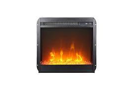 Photo 1 of 18" Glass Front Electric Fireplace Insert Black - Room & Joy
