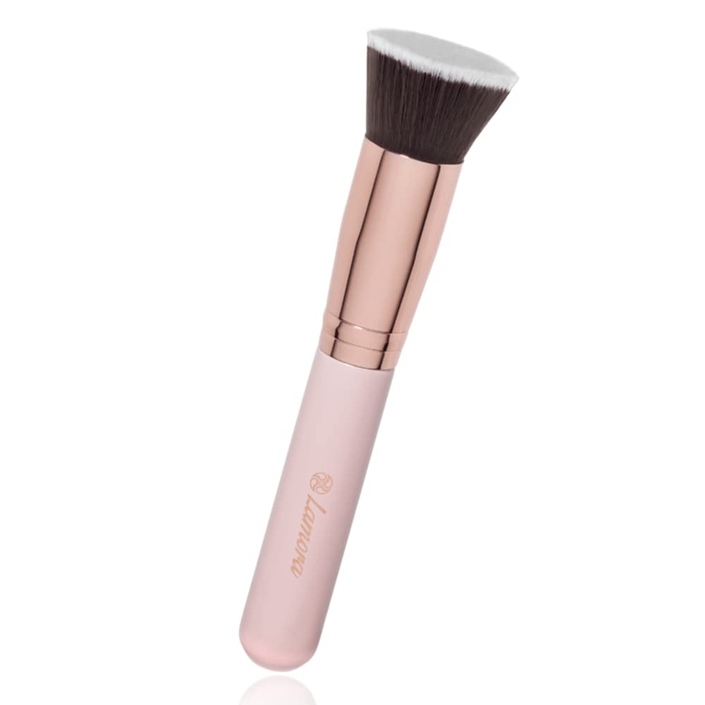 Photo 1 of Flat Top Kabuki Foundation Brush - Premium Makeup Face Brush For Liquid, Cream, Powder - Blending, Buffing, Stippling Brush - Pro Quality Synthetic Dense Bristles
