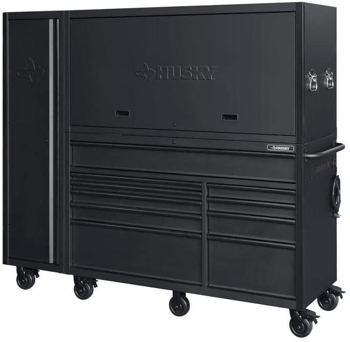 Photo 1 of **INCOMPLETE** Heavy-Duty 80 in. W 10-Drawer, Deep Combination Tool Chest and Rolling Cabinet Set in Matte Black (3-Piece)
BOX 2 OF 3.... NEED BOX 1 AND 3 TO COMPLETE