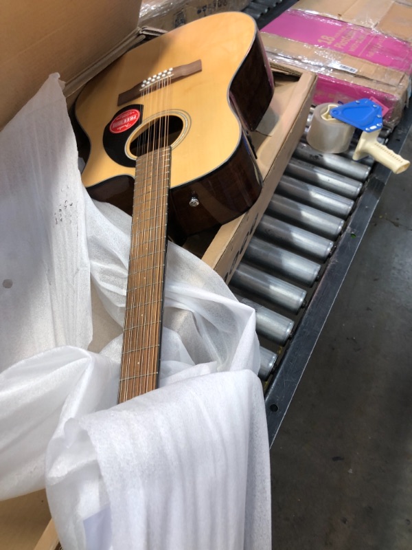 Photo 4 of DAMAGED**Fender CD-60SCE Dreadnought 12-String Acoustic-Electric Guitar Natural
