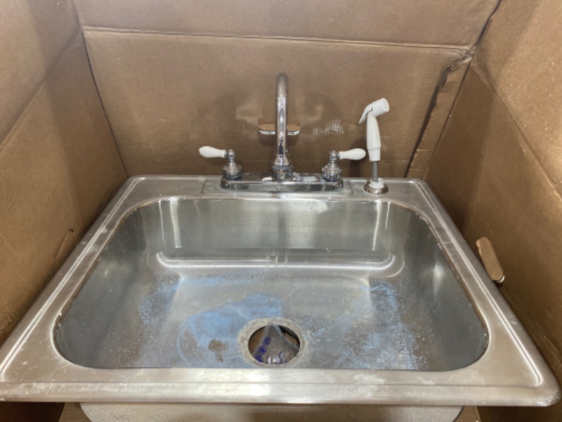 Photo 1 of  Classic 25 x 22 x 9-1/2, Single Bowl Top Mount Sink, White