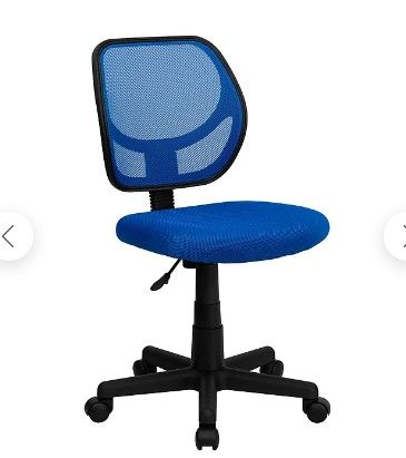 Photo 1 of Flash Furniture Fabric Mid-back Task Chair, Blue
