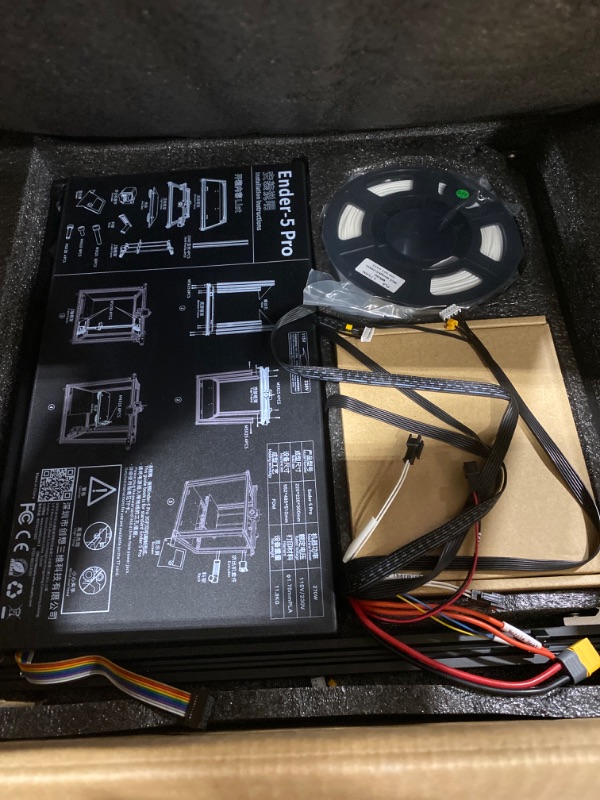 Photo 1 of Creality Ender 5 Pro 3D Printer, Upgraded 32 bits V4.2.2 Silent Mainboard, Large DIY FDM Printing, Resume Print, Powerful Filament Extruder, Cubic Structure, Print Size 8.7x8.7x11.8 inch
