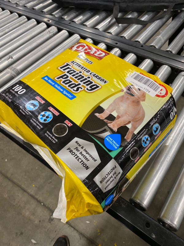 Photo 1 of Glad For Pets Activated Carbon Dog Training Pads, 23" x 23", 100 count