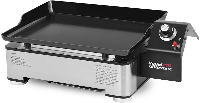 Photo 1 of ***PARTS ONLY*** Royal Gourmet PD1202S 18-Inch Portable Table Top Propane Gas Grill Griddle for Camping, Sliver
