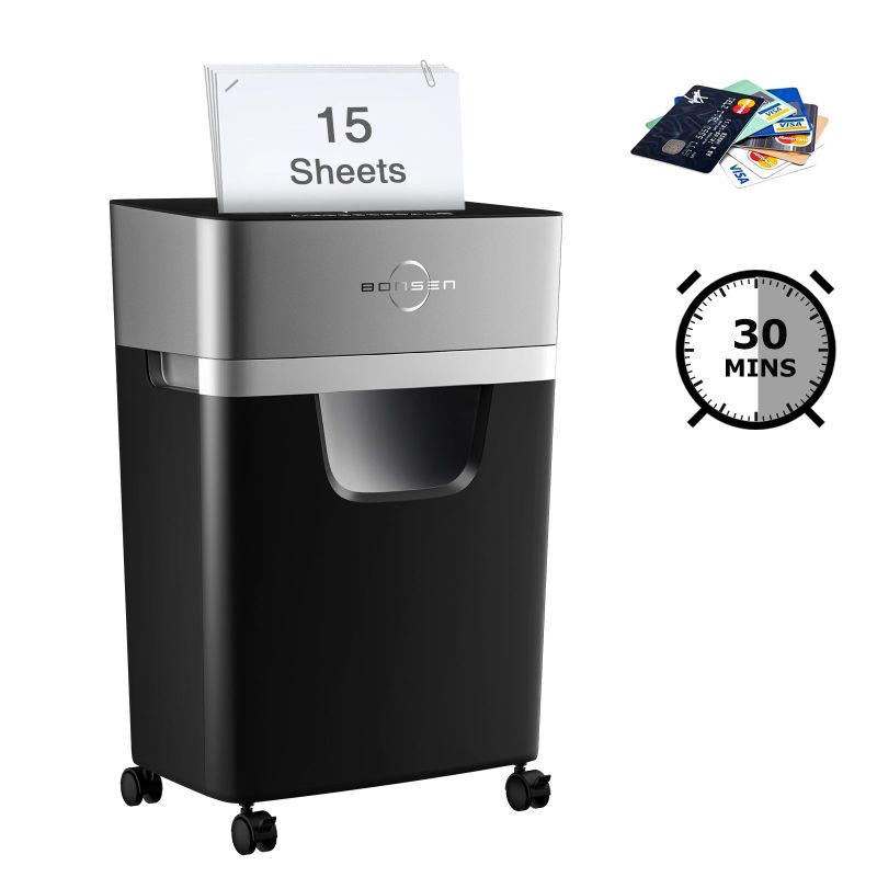 Photo 1 of Bonsen 15 sheet Cross-Cut Paper Shredder 
S3102