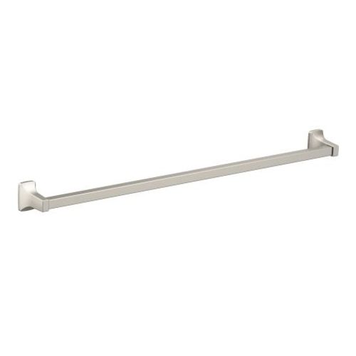 Photo 1 of (2EA) Moen Contemporary 30 Wall MountedTowel Bar Metal in Gray, Size 3.0 H X 30.0 W X 2.38 D in | Wayfair P5130BN