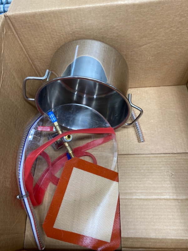 Photo 2 of **PARTS ONLY** VEVOR Vacuum Chamber with Pump, 4CFM 1/3HP Vacuum Pump with High-Capacity 2 Gallon Vacuum Chamber, Vacuum Pump Chamber Kit Vacuum Degassing Chamber Kit
