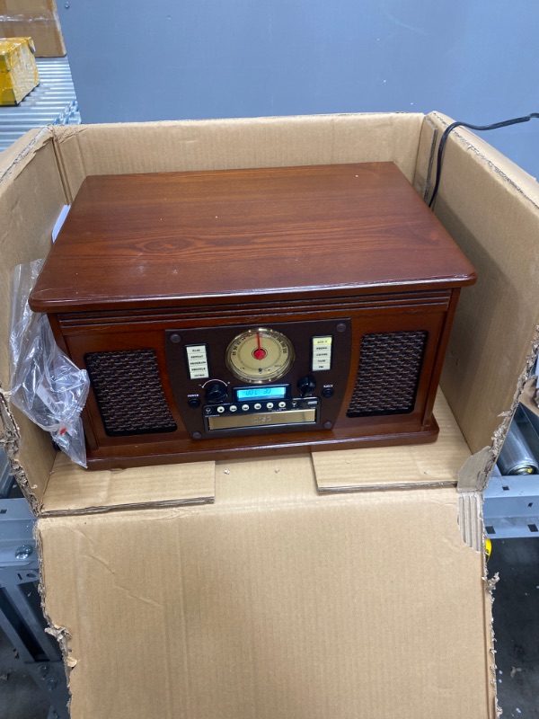 Photo 2 of Victrola 8-in-1 Bluetooth Record Player and Multimedia Center