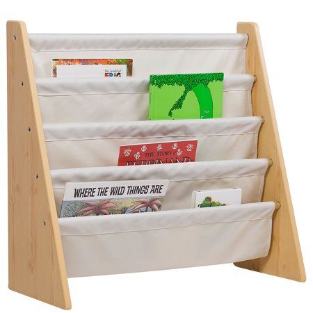 Photo 1 of Wildkin Kids Book Rack and Bookshelf, Tilted 4-Tier, Multiple Colors
