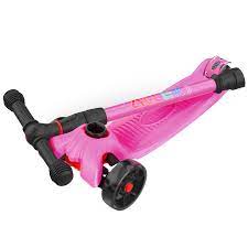 Photo 1 of Allek Kick Scooter B02, Lean 'N Glide Scooter with Extra Wide PU Light-Up Wheels and 4 Adjustable Heights for Children from 3-12yrs (Rose Pink)
