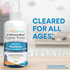 Photo 1 of 2 - SkinSmart Antimicrobial Eczema Therapy with Hypochlorous Acid, Removes Bacteria so Skin Can Heal, for Adults, Kids and Seniors, 8 Ounce Clear Spray
