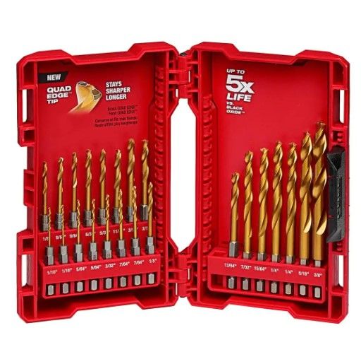 Photo 1 of 
Milwaukee
SHOCKWAVE IMPACT DUTY Titanium Drill Bit Set (23-Piece)