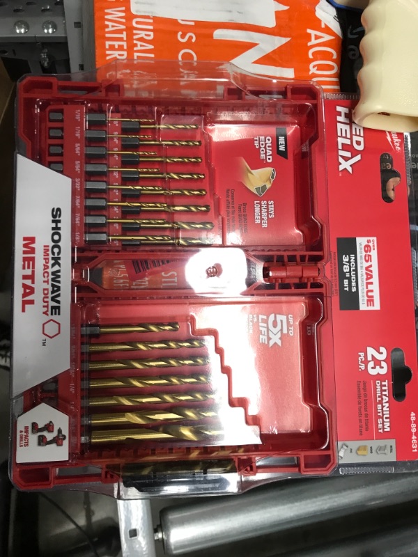 Photo 2 of 
Milwaukee
SHOCKWAVE IMPACT DUTY Titanium Drill Bit Set (23-Piece)