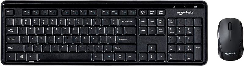 Photo 1 of AmazonBasics Wireless Computer Keyboard and Mouse Combo - Quiet and Compact - US Layout (QWERTY)

