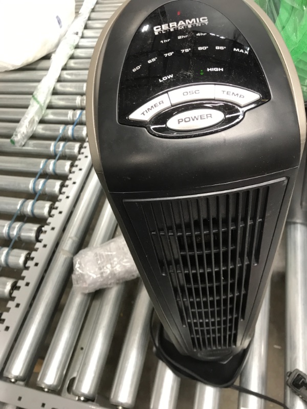 Photo 1 of Lasko 751320 Ceramic Tower Space Heater with Remote Control - Features Built-in Timer and Oscillation