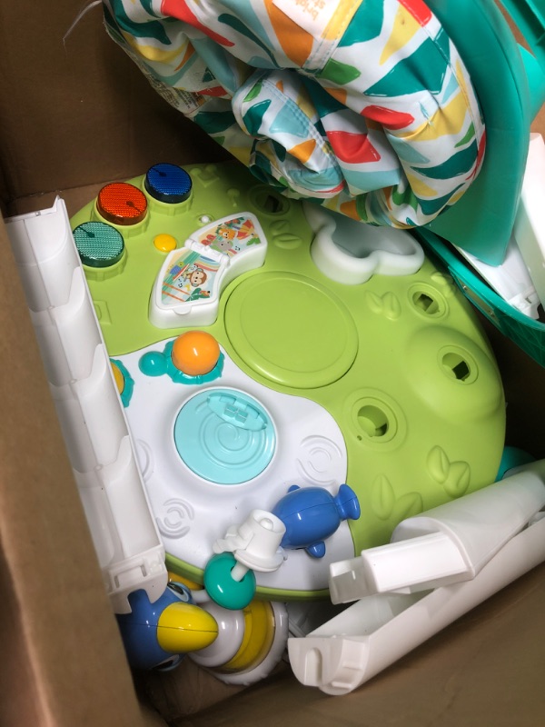 Photo 3 of Bright Starts Around We Go 2-in-1 Walk-Around Baby Activity Center & Table, Tropic Cool, Ages 6 Months+
