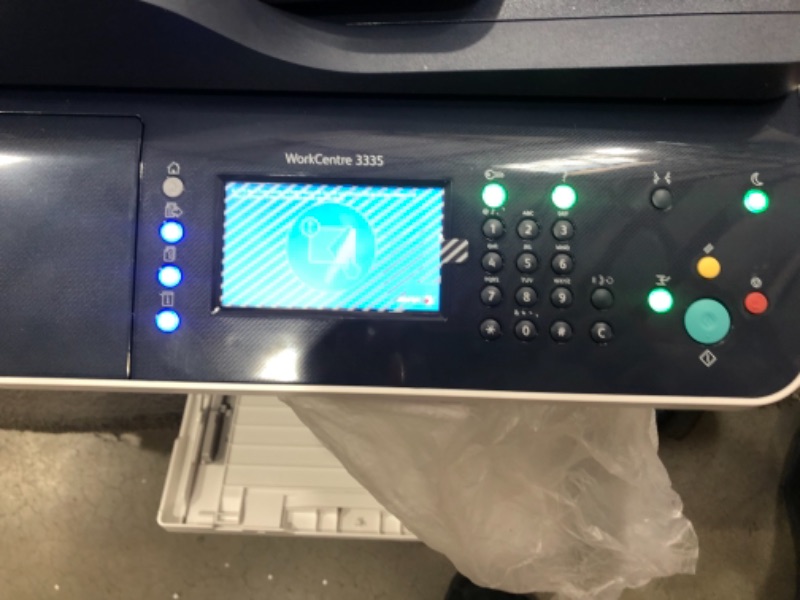 Photo 3 of Xerox WorkCentre 3335/DNI Monochrome Multifunction Printer, Amazon Dash Replenishment Ready, Blue/white