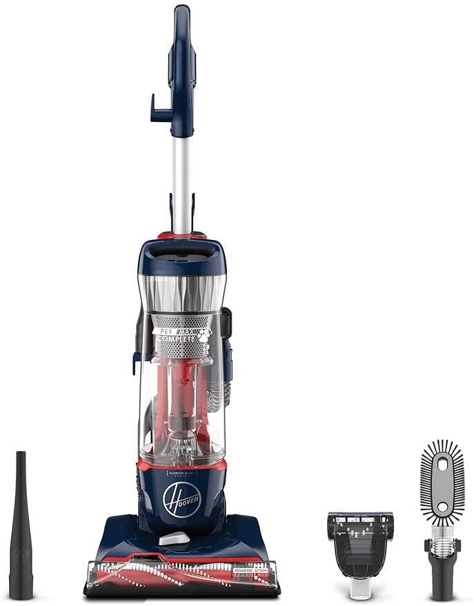 Photo 1 of Hoover MAXLife Pet Max Complete, Bagless Upright Vacuum Cleaner, For Carpet and Hard Floor, UH74110, Blue Pearl