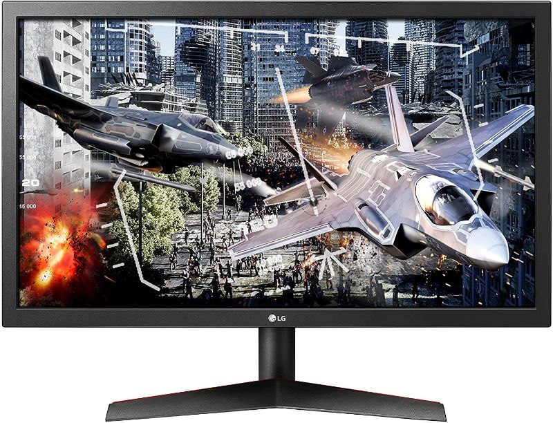 Photo 1 of LG 24GL600F-B UltraGear Gaming Monitor 24" FHD (1920 x 1080) Display, Radeon FreeSync Technology, 144Hz Refresh Rate, 1ms Response Time, AMD FreeSync - Black