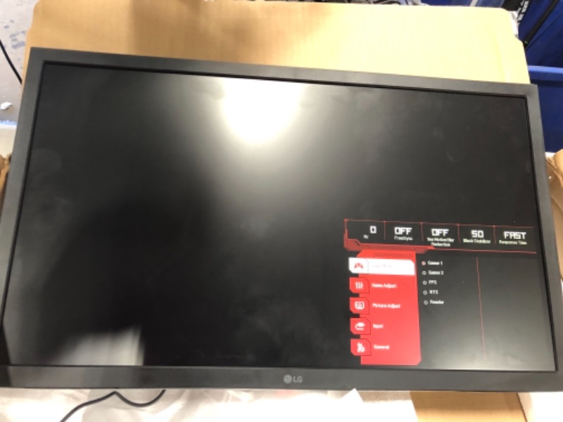 Photo 2 of LG 24GL600F-B UltraGear Gaming Monitor 24" FHD (1920 x 1080) Display, Radeon FreeSync Technology, 144Hz Refresh Rate, 1ms Response Time, AMD FreeSync - Black