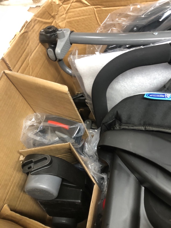 Photo 5 of Graco FastAction Fold Jogger Travel System | Includes the FastAction Fold Jogging Stroller and SnugRide 35 Infant Car Seat, Gotham